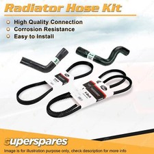 Radiator Hose + Gates Belt Kit for Ford Bronco 5.8L Carb C 1981 with P/S & A/C