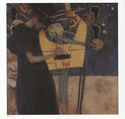 GUSTAV KLIMT Die Musik 17'' x 17.75'' Offset Lithograph 2010