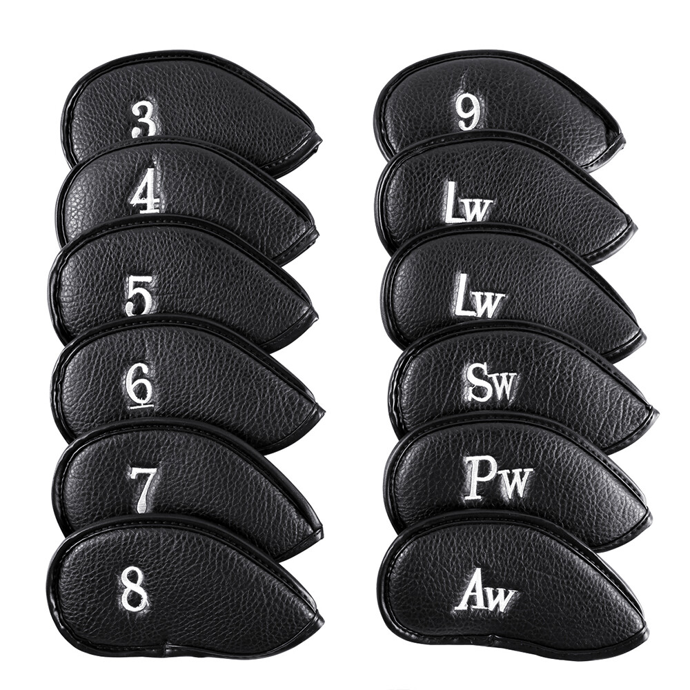 Synthetic Pu Leather Wedge Golf Club Head Protection