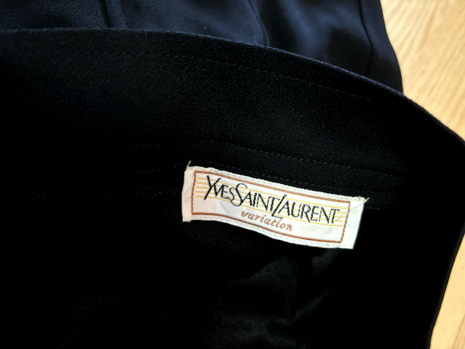 Gonna Vintage Yves Saint Laurent YSL Variazione Nera Pieghe *Vedi Misure