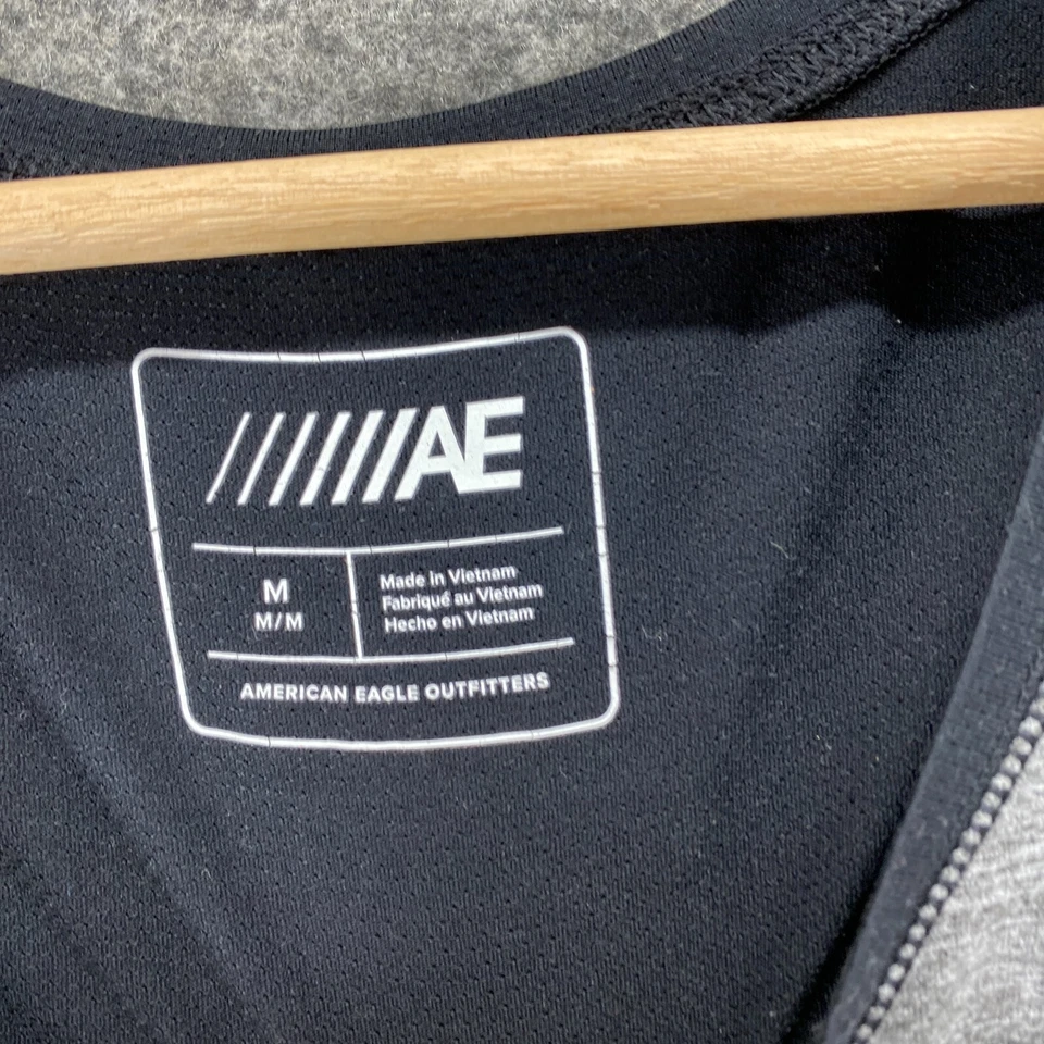 Camiseta sin mangas American Eagle Activewear para mujer M gris medio sin mangas correa ancha activa Foto 3 de 4
