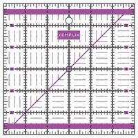 "Semplix Patchwork-Quiltlineal Inch (6\" X 6\" / 2,5 Mm Dick / Lila) 1A QualitäT"