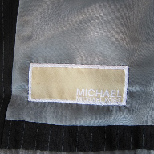 Michael Kors Boys size 18R Black Pinstripe Sport Coat Suit Jacket Blazer EUC - Picture 5 of 7