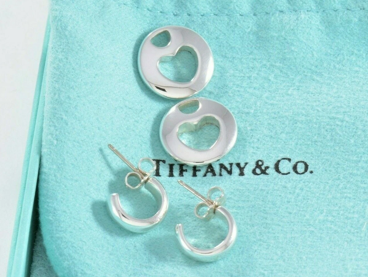 Love heart tiffany clearance earrings