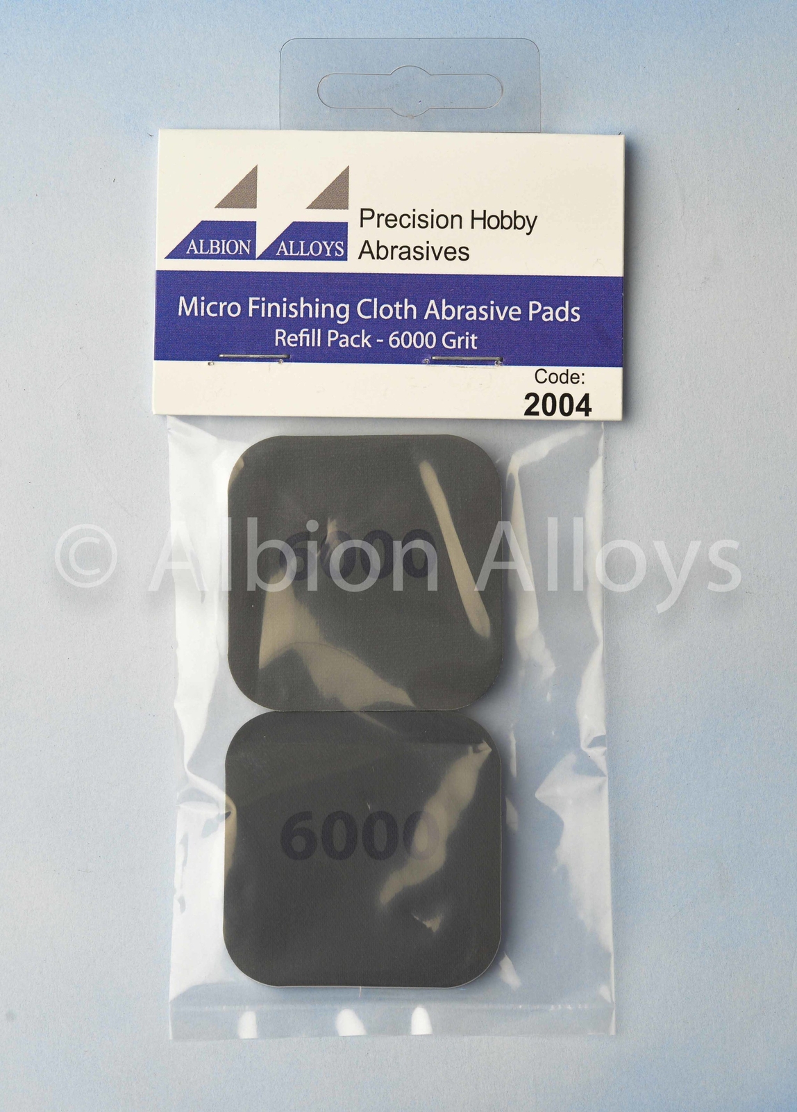 2004 - Micro Finishing Cloth Abrasive Pads - 6000 Grit (x2) Albion Alloys