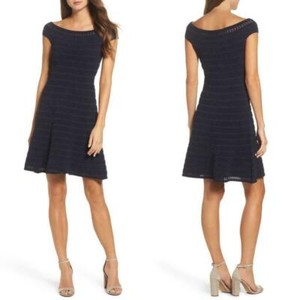 eliza j stitch detail sweater dress