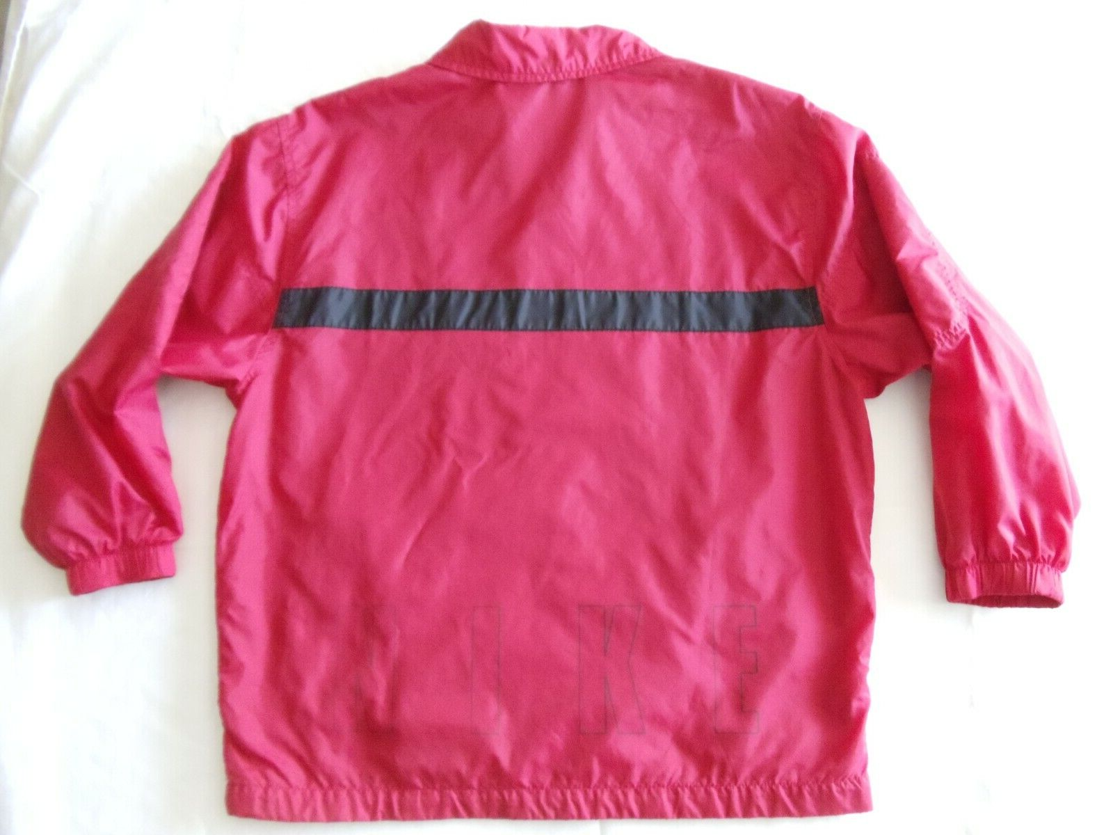 SACAI X NIKE Giacca a vento Nike ragazzo ragazzo taglia 10 12 zip con colletto rosso vintage