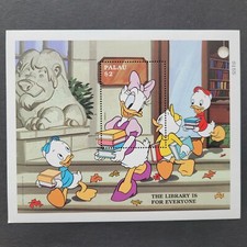Palau 1997 / Walt Disney Cartoon Characters - Literacy Campain / 1v minisheet