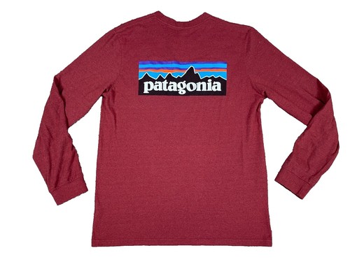 NWT Patagonia Windchaser Running Workout Top Shirt Red Maraschino