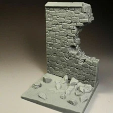 1/35 Resin Figure Model Kit Destroyed Wall WWII WW2 War Ruin Scenery Unpainted