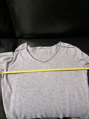 Pull Gérard Darel Gris Imprimé étoiles - Taille 2 (38-40), Coton/acrylique, Occasion Très Bon état - Style Printemps/été Décontracté
