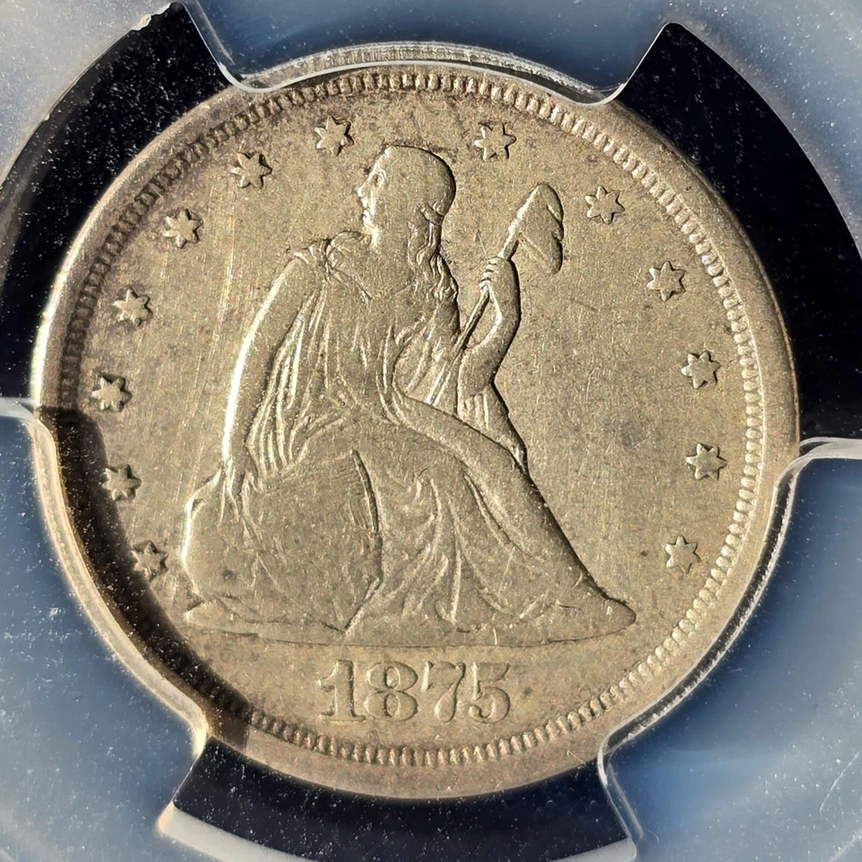 1875 S 20c Twenty Cent - PCGS VF - Strong Details! - Image 2 of 4