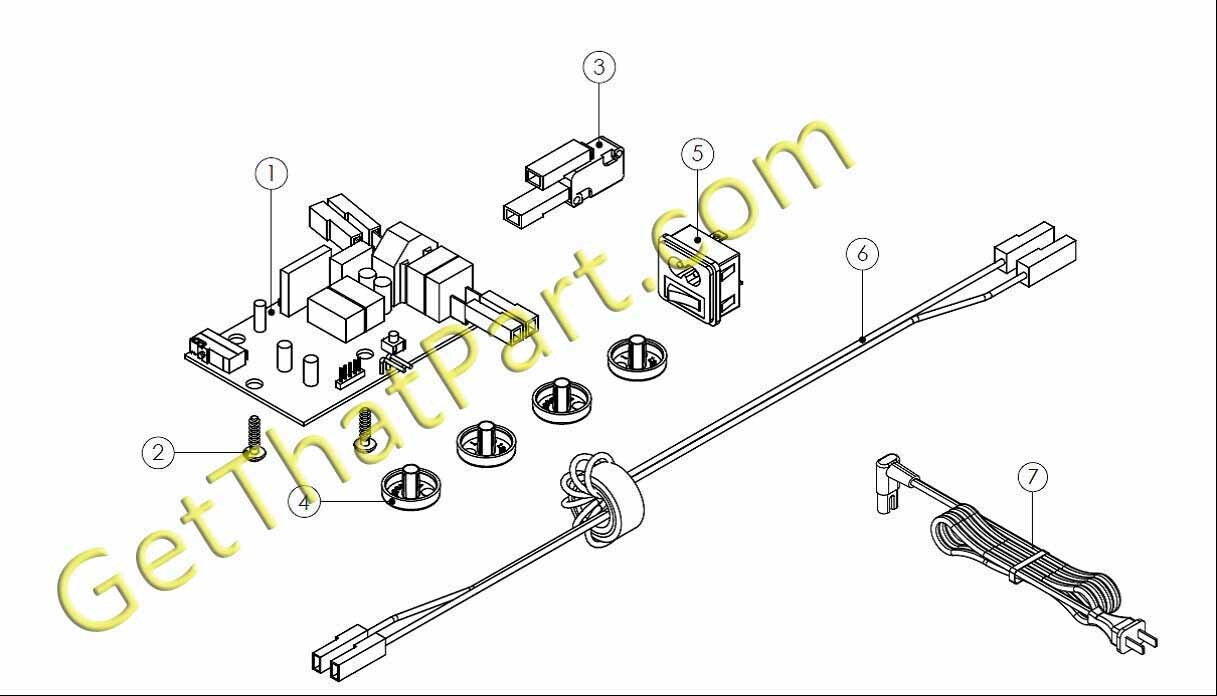 HSM Pure 120 220 Paper Shredder Receptacle and Main Switch Assembly-image