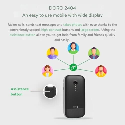 Brand New Doro Mobile Phone, Dual Sim, Easy use, Large display, Backlit keyboard - Bild 5 von 7
