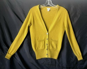 chartreuse cardigan sweater
