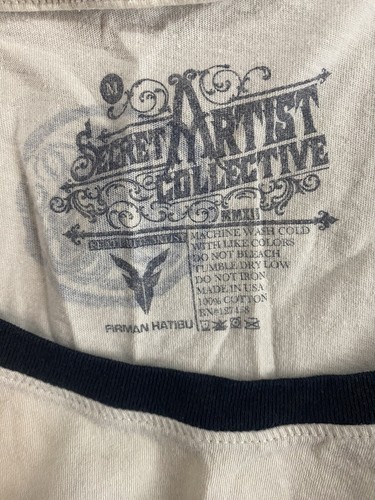 Secret Artist Collective 3/4 Sleeve Baseball T-Shirt Size Medium Day Of The Dead - Picture 13 of 13