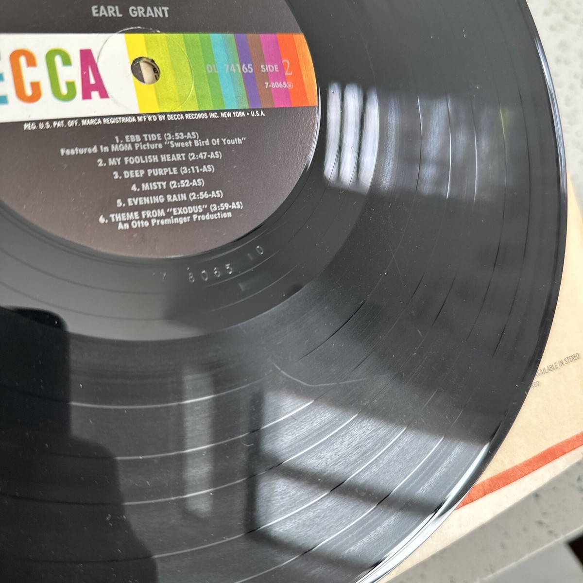 Earl Grant – Ebb Tide And Other Instrumental Favorites - Decca