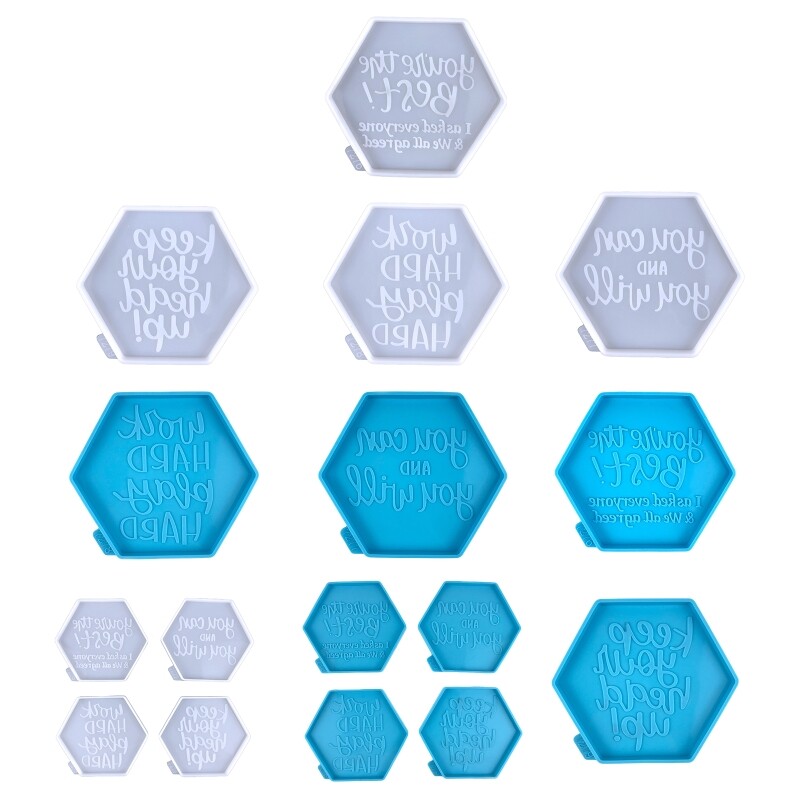 Hexagon Resin Keychain Wall Hanging Jewelry Mold