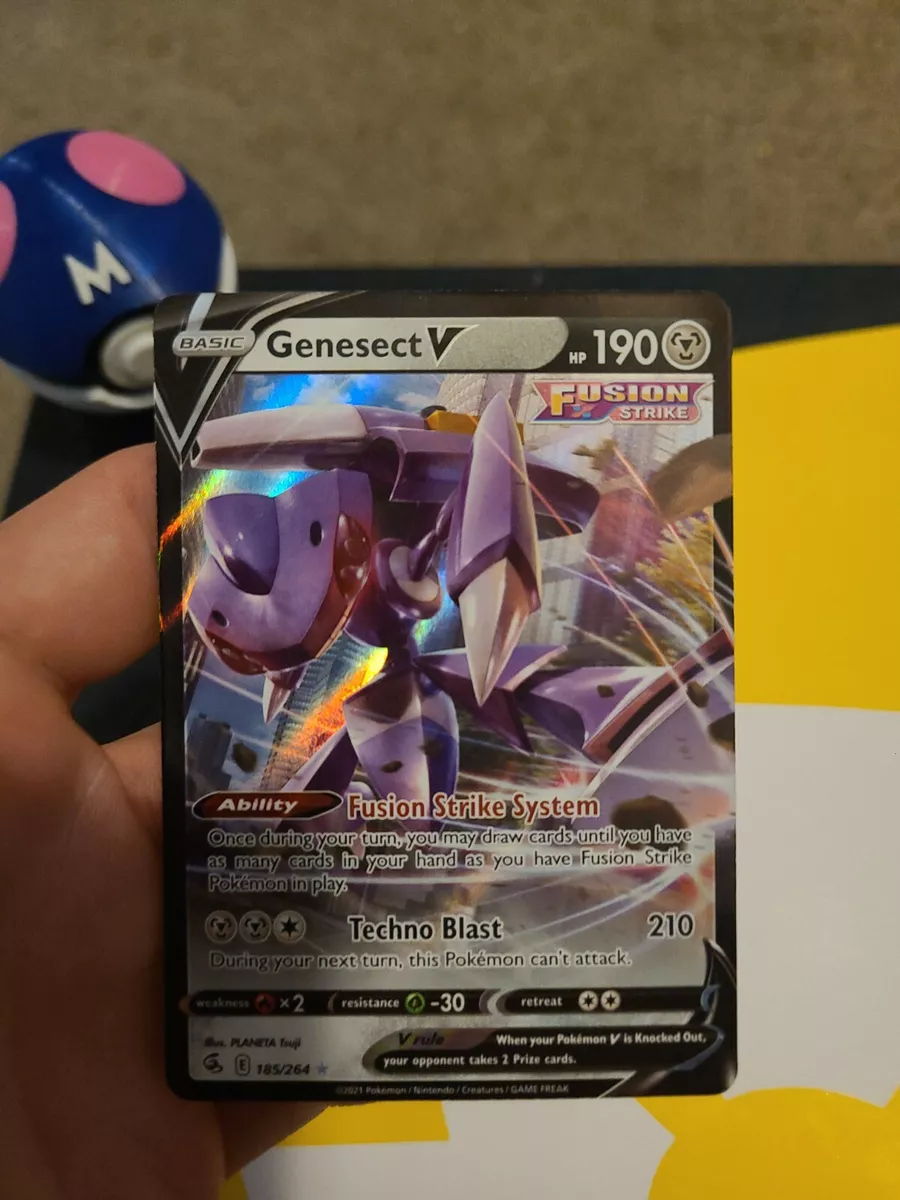 Genesect V Pokemon Fusion Strike TCG 185/264 Ultra Rare Full Art