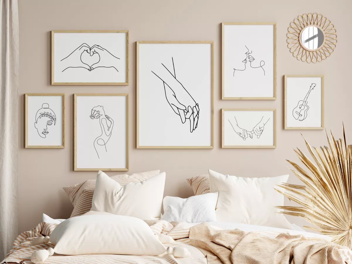 Line Drawing Modern Wall Prints Living Room Bedroom Room Home Wall Art