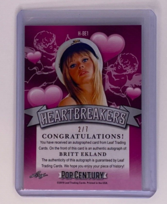 2019 LEAF POP CENTURY AUTO BRITT EKLAND 2/7 BLACK PRIZM