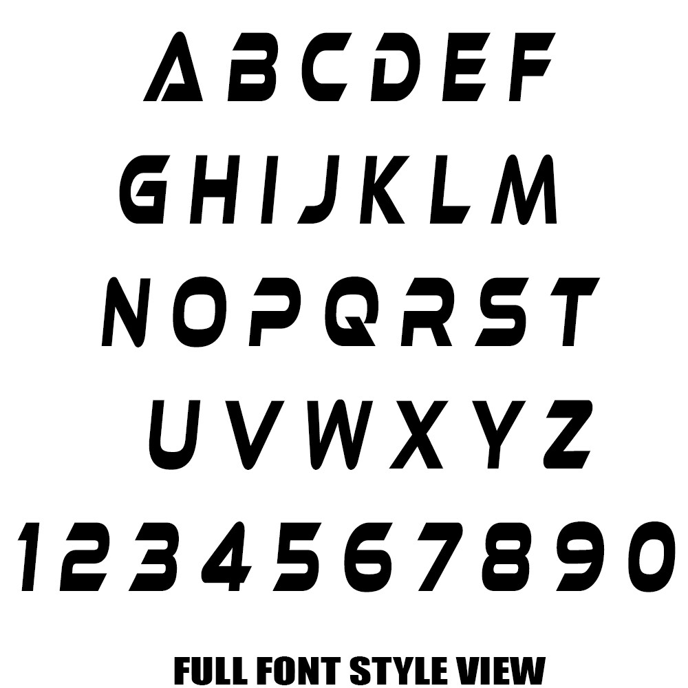 Custom Boat Registration Numbers Jet Ski Letters Decals Set of 2 4" x