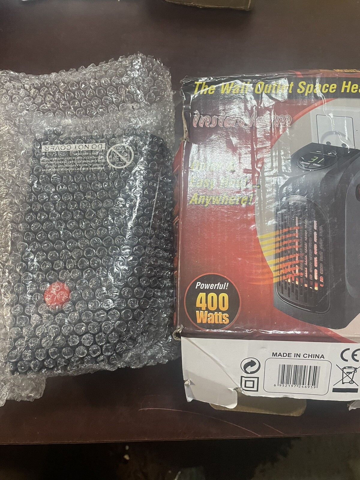 Wall Outlet space heater plug in warm air blower 400 Watts | eBay