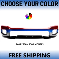 NEW Choose Your Color Painted Front Bumper For 2019-2024 Ram 2500 / 3500