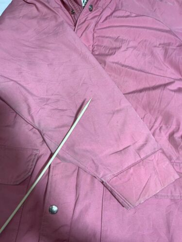 Vintage L.L.Bean Damen Parka Jacke Gr. Medium rosa Kapuze Full Zip gefüttert 90er - Bild 4 von 7
