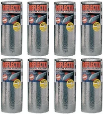 ST24025 Double Bubble Reflective Foil Insulation 24" x 25' w Staple Tab - 8 Pack