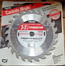 NEW CREDO CARBIDE BLADE 12325 24 TEETH  5/8" ARBOR 7500 RPM