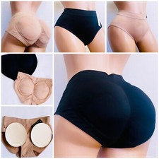 Booty Shaper Removable Padded Underwear Panty Women FAKE ASS Butt Lifter Enhance