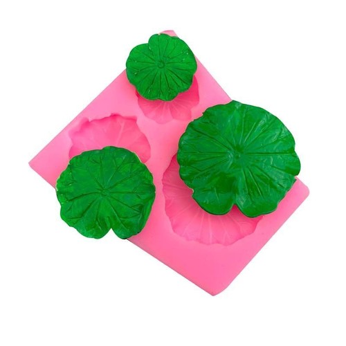 Lotus Leaf Pond Series Silica Gel Handmade Gypsum Decoration Mold Baking 1pc Set - Picture 9 of 12