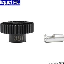 Hot Racing NSG838 38t Steel 48p Pinion Gear 5mm  1/8