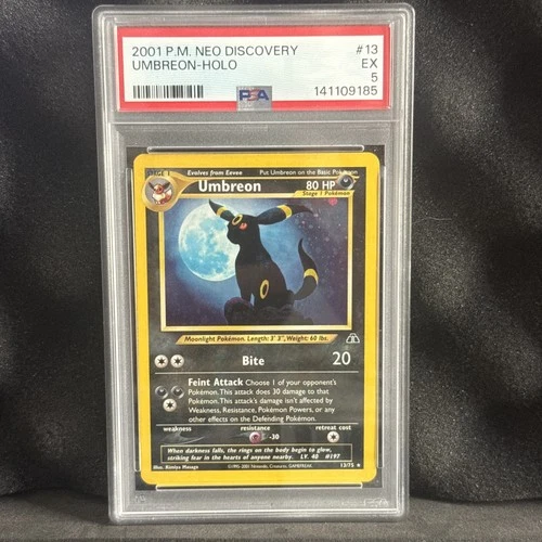 2001 P.M NEO DISCOVERY UMBREON HOLO PSA 5