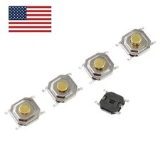 10pcs 4 4 2mm SMD Tactile Push Button Switch Momentary PCB SMT US Ship