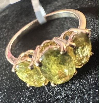 Luxoro 10K Yellow Gold Sava Sphene, Diamond Ring - Size 6