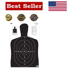 Eze-Scorer High-Contrast Silhouette Shooting Targets 23"x35" for Indoor/Outdoor