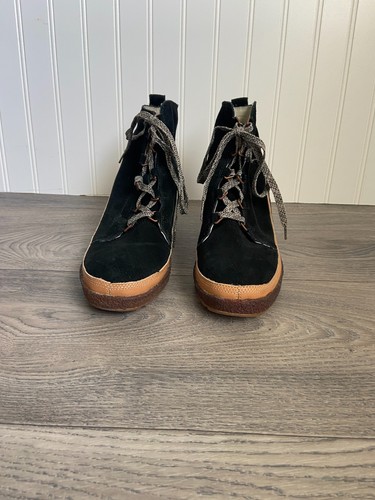 Merrell Boots 9,5 Tremblant Wedge Lace Pump Stiefeletten Booties Schwarz Wildleder - Bild 3 von 6