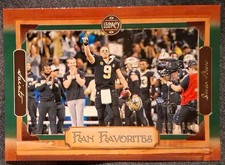 Drew Brees 5/100 2020 Panini Legacy Fan Favorites Insert Green Parallel Saints