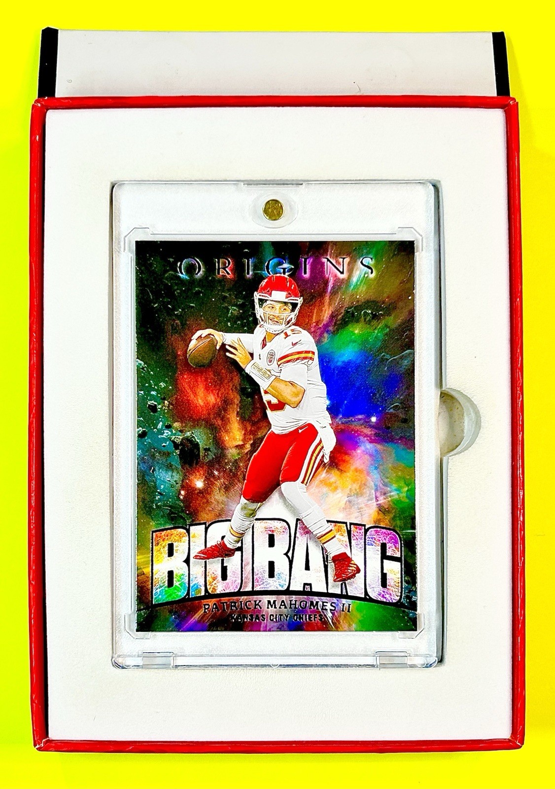 2021 Panini Origins Big Bang Patrick Mahomes BLACK SP - Chiefs - Case Hit SSP