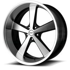 22x9 American Racing Vn701 Nova 5x55x127 15 Black Machine Wheels Rims Set4 78