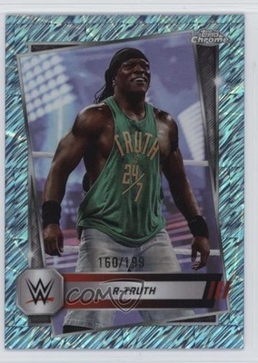 2025 Topps Chrome WWE Aqua Shimmer Refractor 160/199 R-Truth #97 5h0