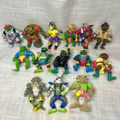 Vtg Teenage Mutant Ninja Turtle Action Figure LOT of 14 Characters 1990s TMNT