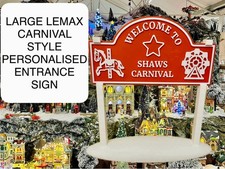 Lemax Carnival Style Personalised Village Sign