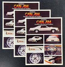 1977 PONTIAC CAN AM --- SALES SHEETS / SHOWROOM HANDOUT PIECES --- FREE SHIPPING