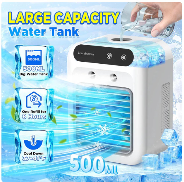 With 2 Speeds 3 In 1 Humidifier/cooling/fan