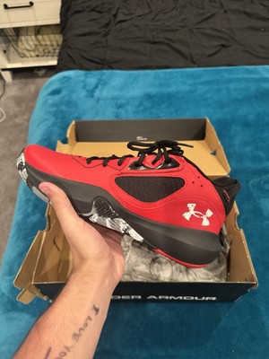 Under Armour Men's UA Lockdown 6 Basketball Shoes Red/Black size 11.5 M