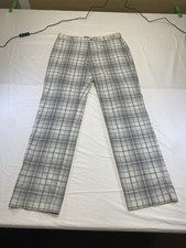 NWOT Nike Golf Tour Performance Pant Men 34x34 Gray Black White Plaid Dri Fit