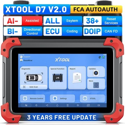 2026 UESD XTOOL D7 V2.0 Car OBD2 Scanner Bidirectional Diagnostic Tool Coding